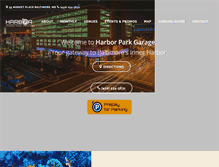 Tablet Screenshot of harborparkgarage.com